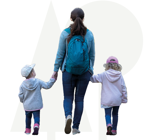 Moeder met kinderen
