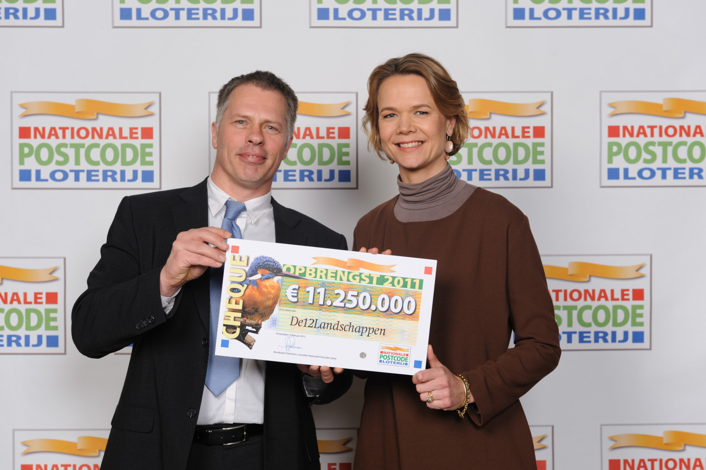 Uitreiking Cheque aan LandschappenNL