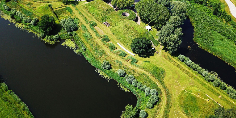 Fort Altena luchtfoto