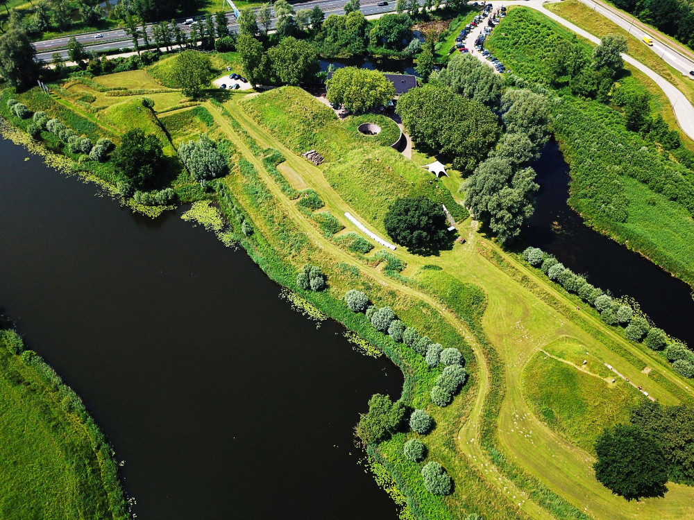 Fort Altena luchtfoto