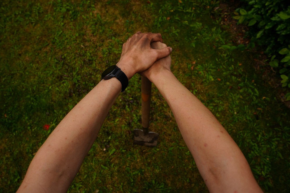 Handen grond schop HDE