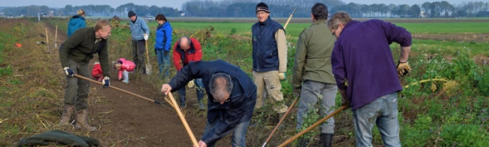 Samenwerking diverse partijen tijdens Natuurwerkdag rond project Partridge