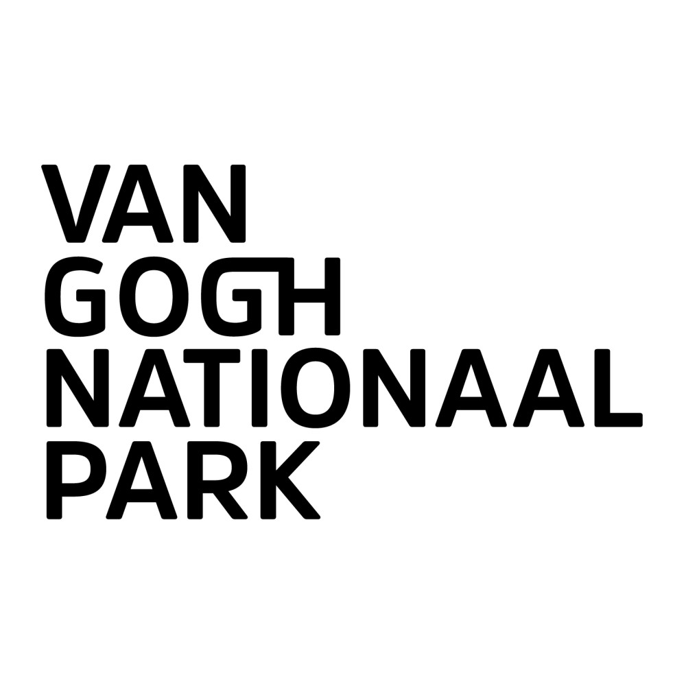 Van gogh Nationaal park logo zwart