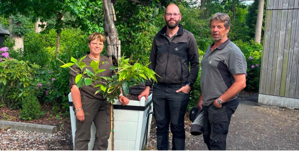 Annemarie en expert Paleis het Loo met bonte citrus