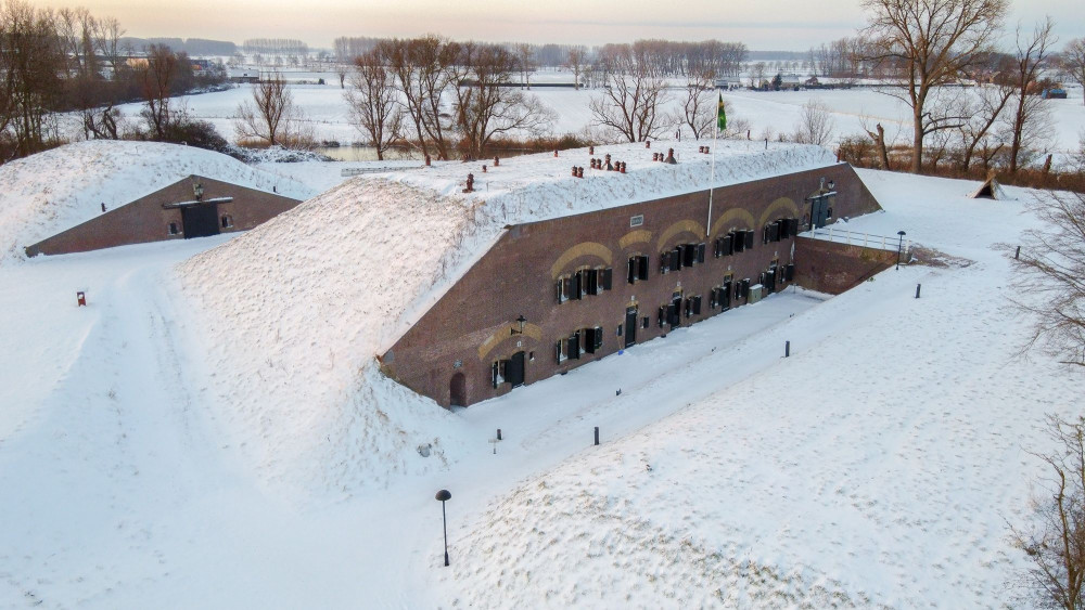 Fort Giessen in de sneeuw 3