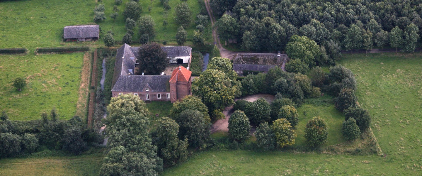 Luchtfoto Kasteel Tongelaar in Mill