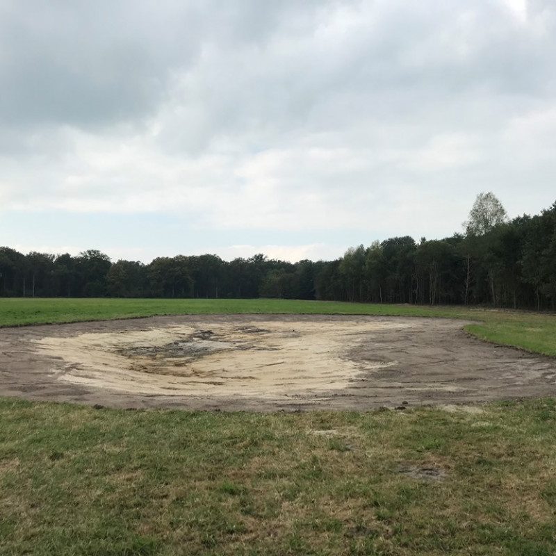 Nieuwe poel Landgoed Baest