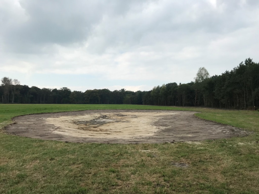 Nieuwe poel Landgoed Baest