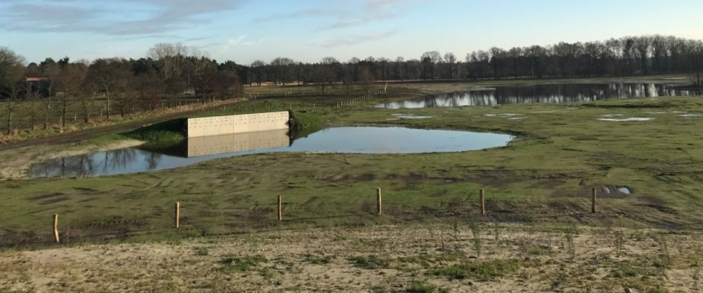 oeverzwaluwwand achtereinds laag