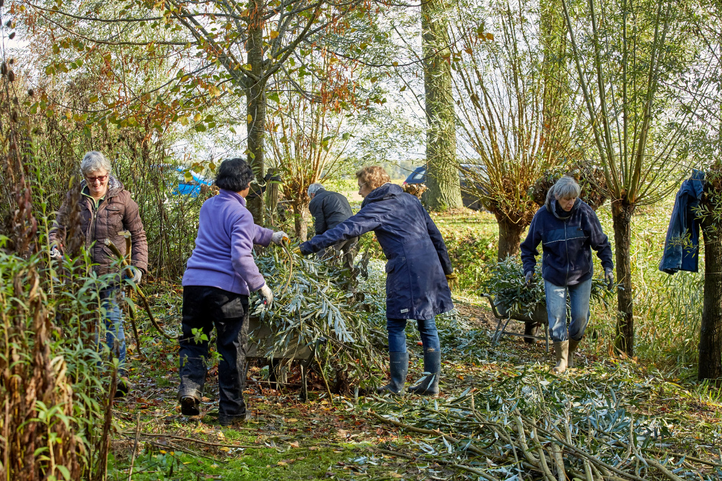 Vrouwen helpen tijdens Natuurwerkdag - Henk Pijnenburg