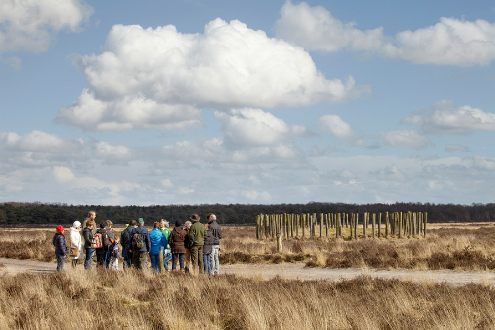 Regte Heide - wandelaars met gids