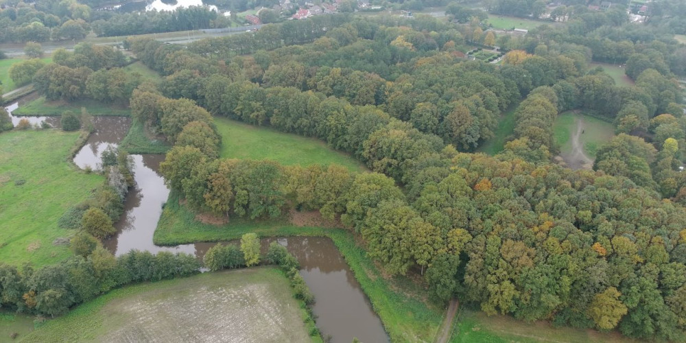 Dronebeeld Fort Pinssen - Brabants Landschap