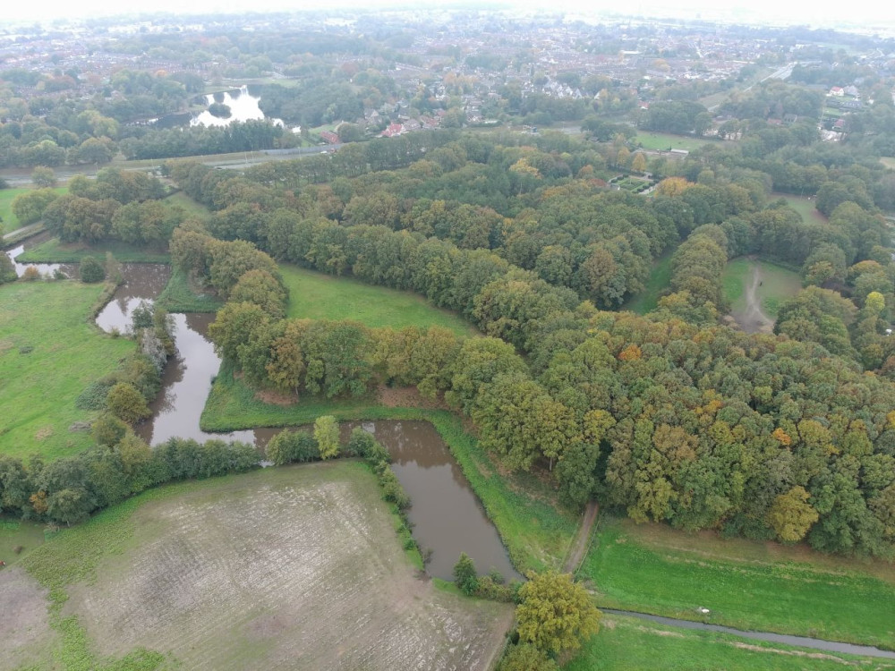 Dronebeeld Fort Pinssen - Brabants Landschap