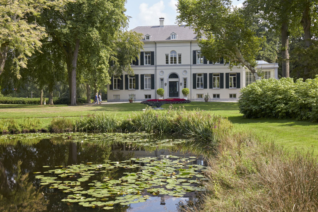 De achterzijde van Villa Mattemburgh